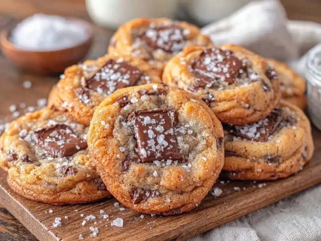 brown butter chocolate chip cookies - featured image