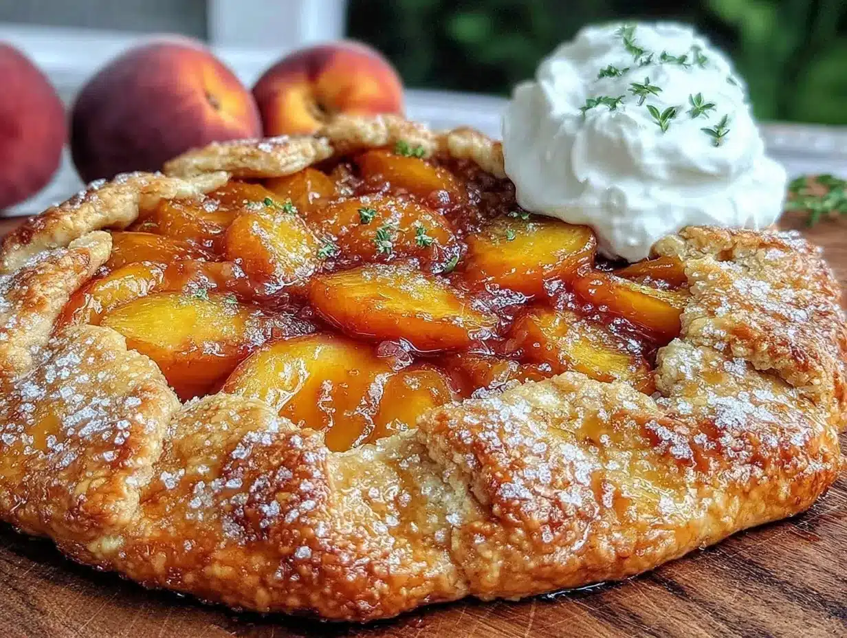 brown butter peach galette preparation steps