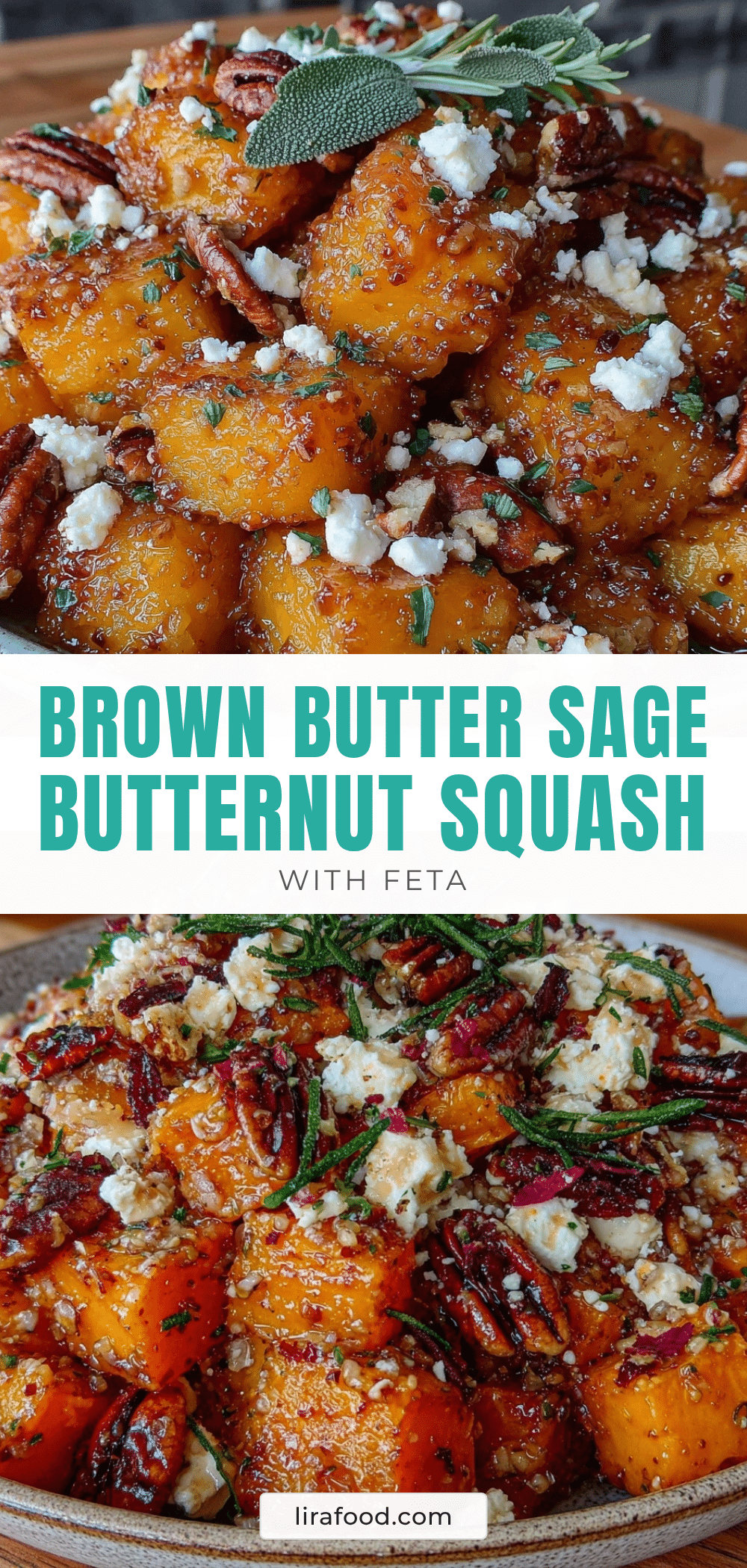 brown butter sage roasted butternut squash recipe