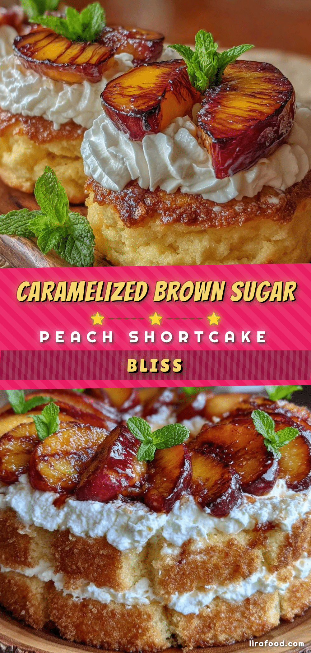 brown sugar grilled peach shortcake recipe