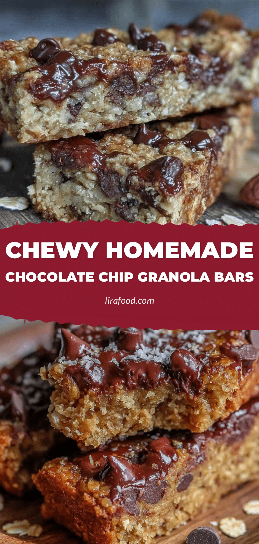 chewy homemade granola bars with chocolate chips recipe
