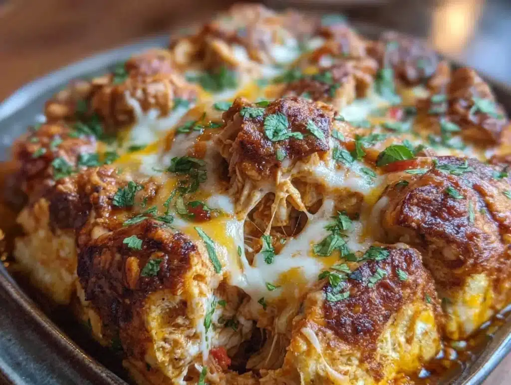 chicken enchilada casserole - featured image