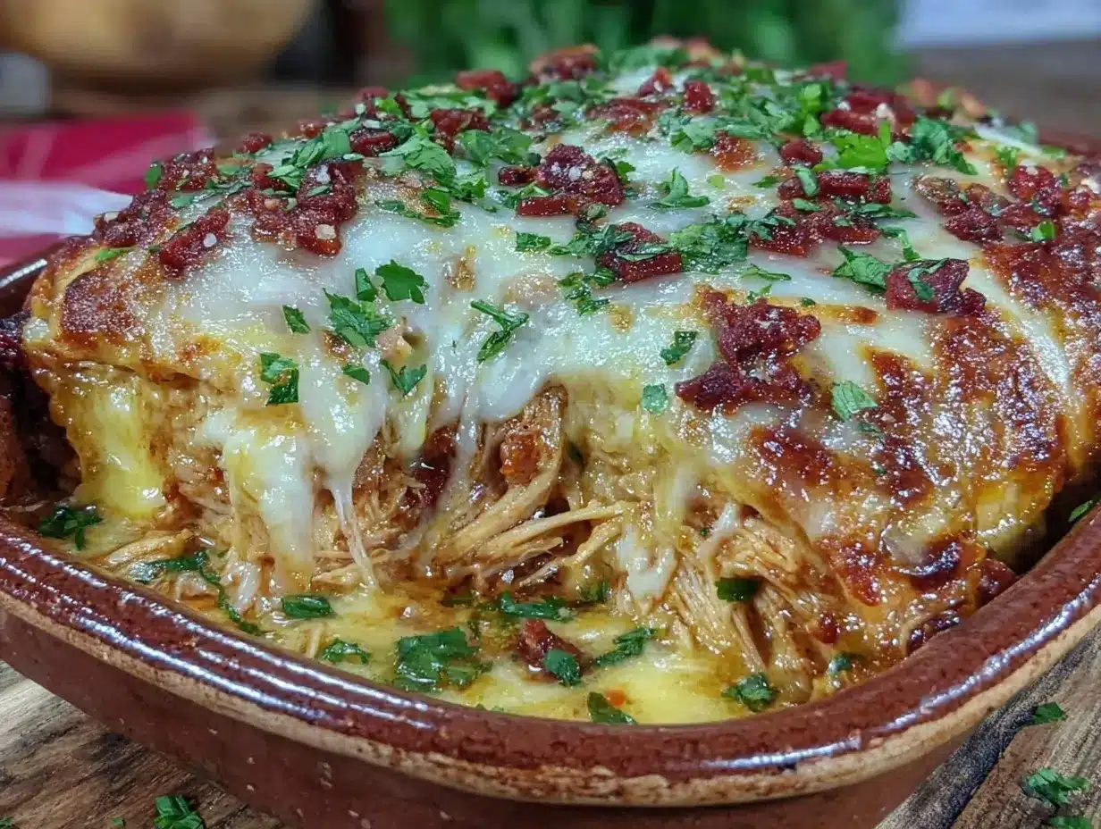 chicken enchilada casserole preparation steps