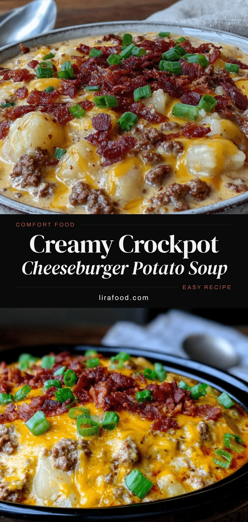 cozy cheeseburger potato soup recipe