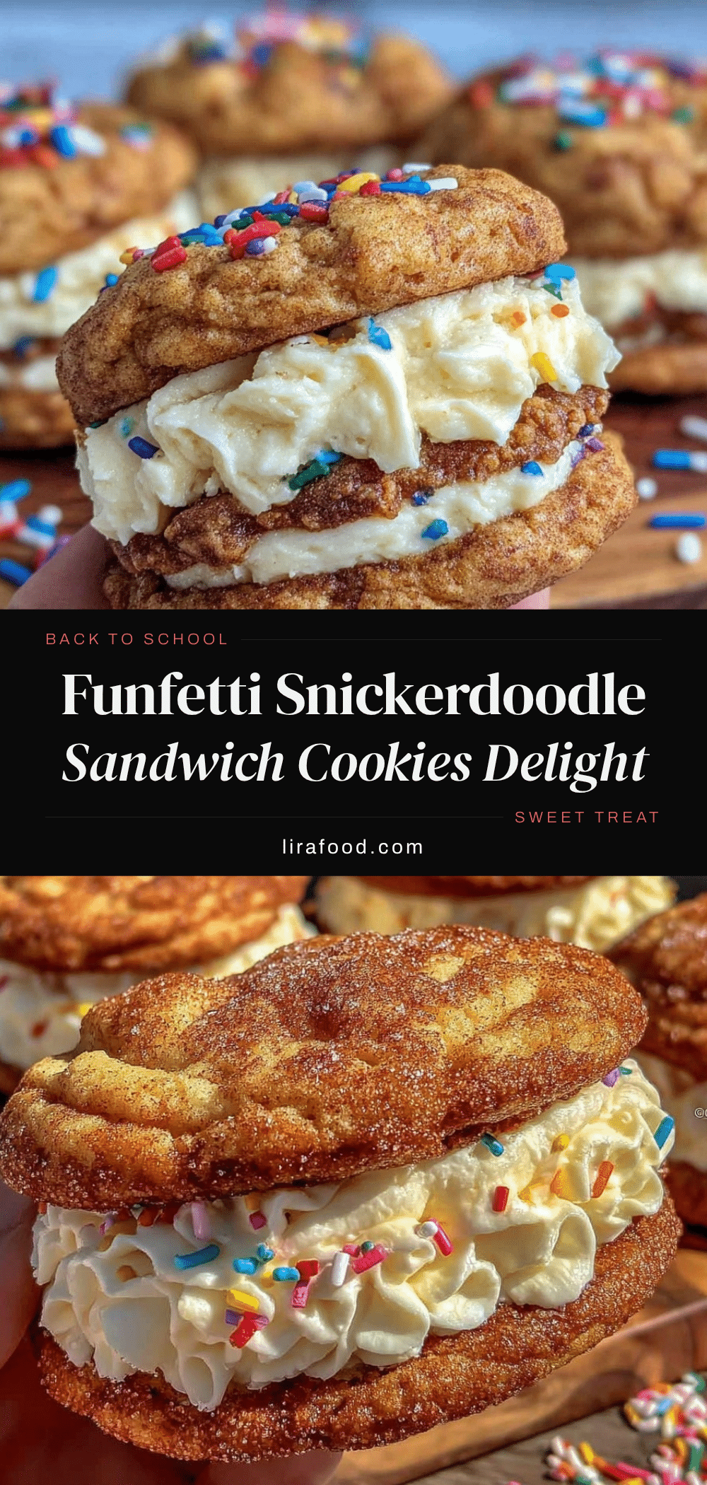 cozy funfetti snickerdoodle sandwich cookies recipe