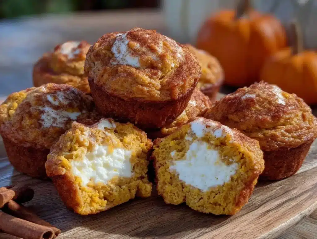 cozy pumpkin protein muffins - featured image