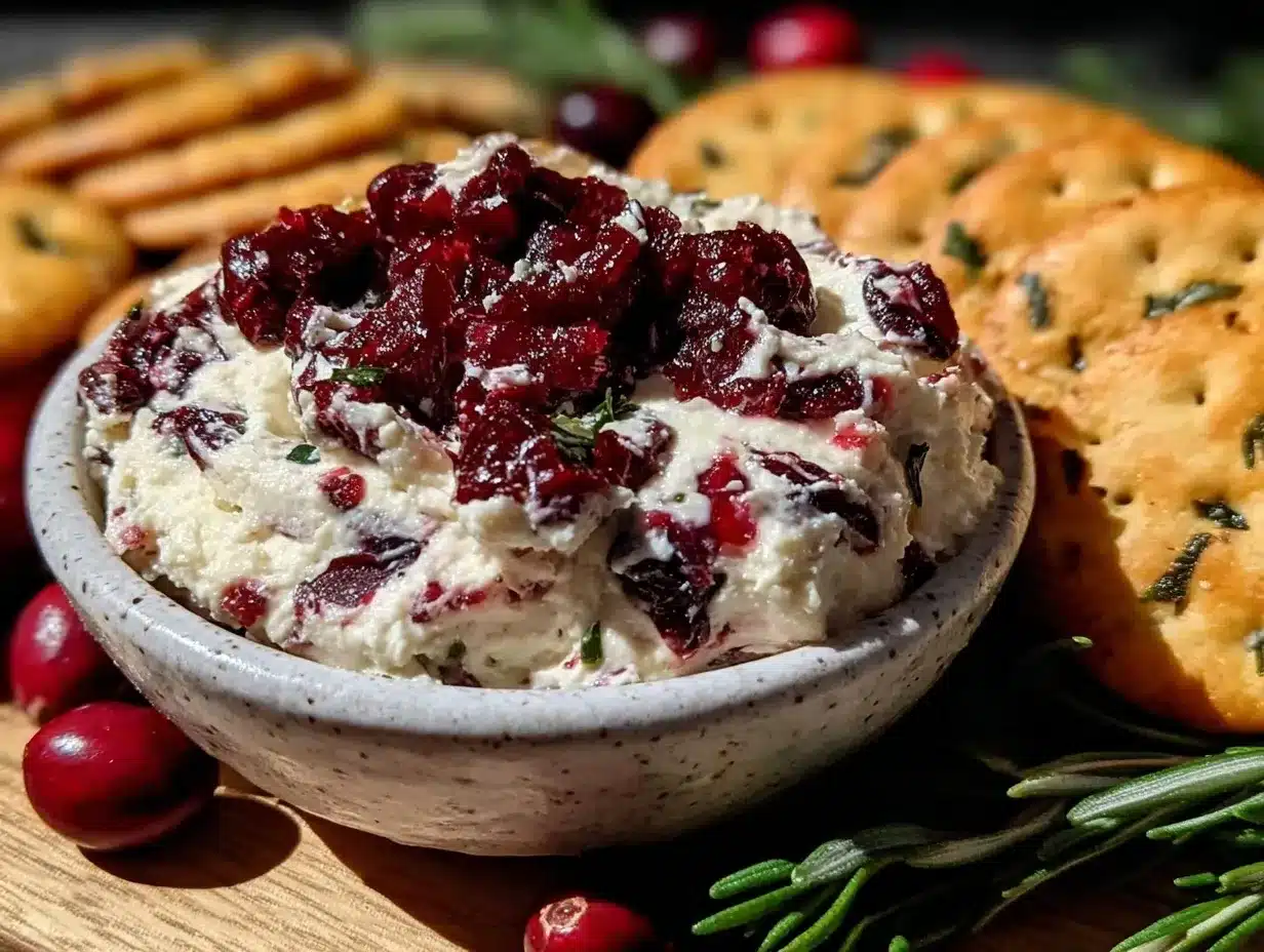 cranberry jalapeño cream cheese dip preparation steps