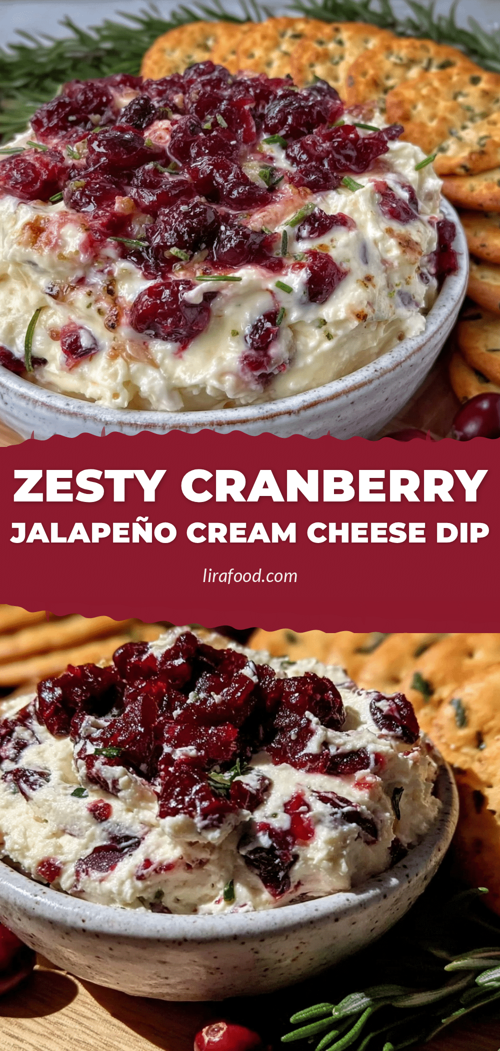 cranberry jalapeño cream cheese dip recipe