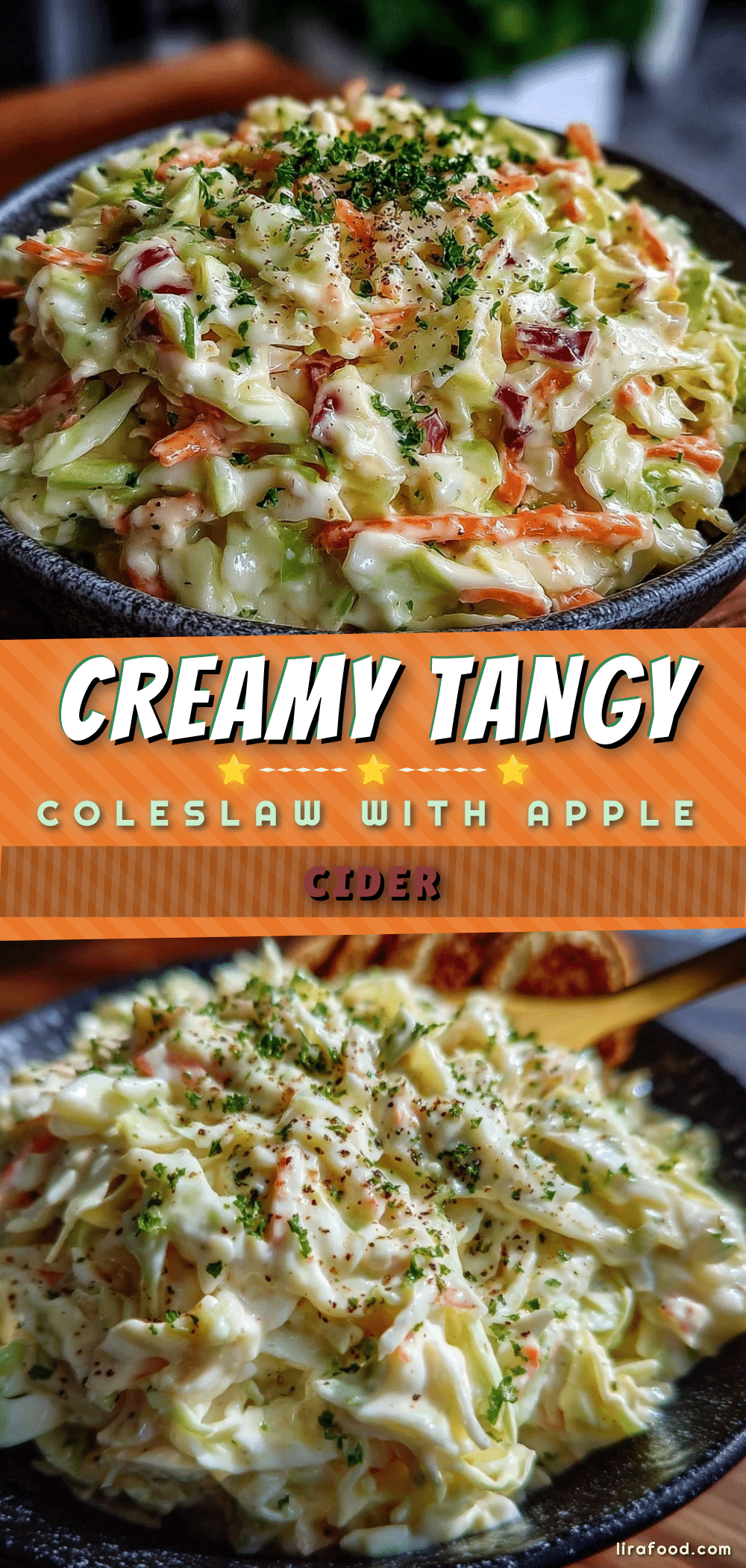 creamy coleslaw with apple cider vinegar dressing recipe