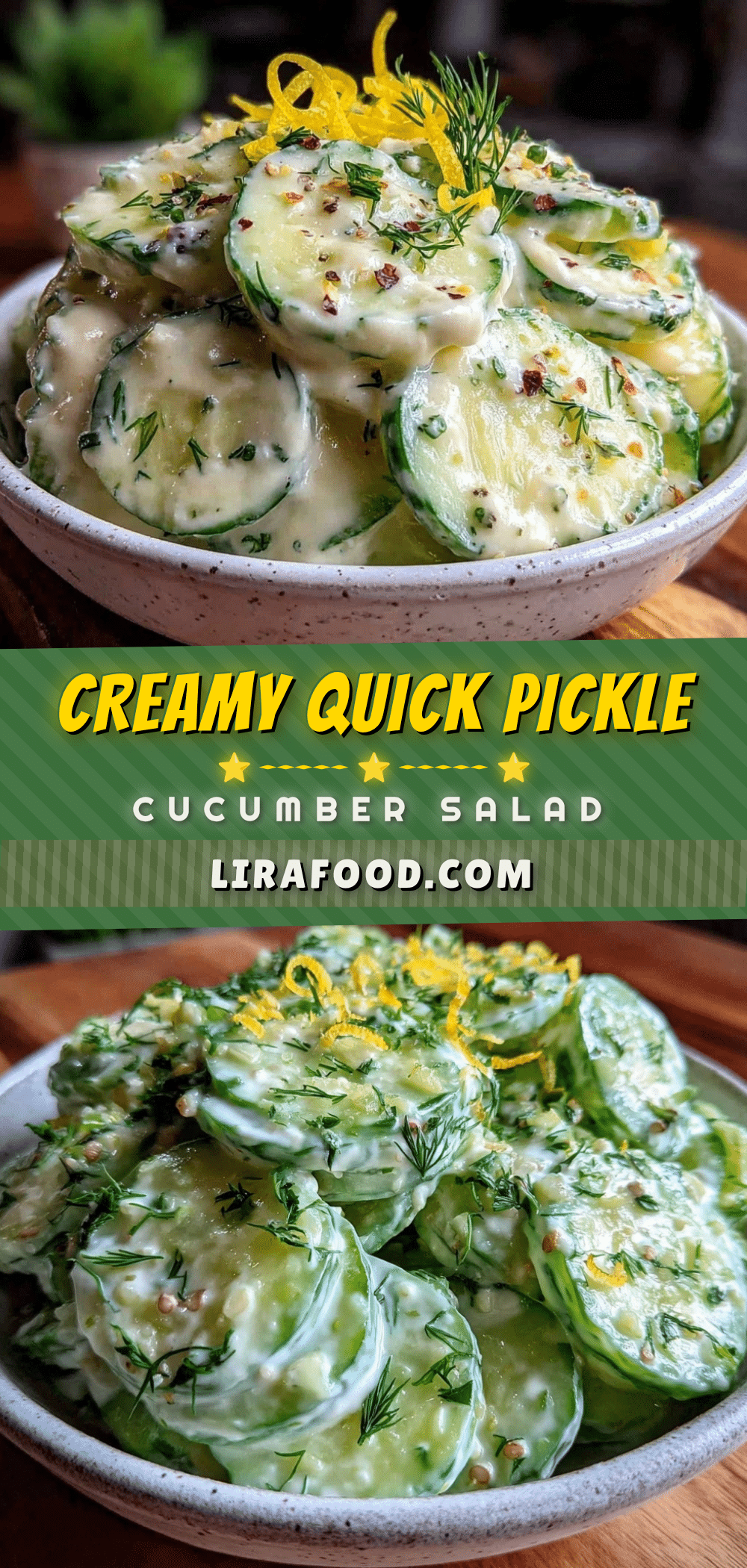 creamy cucumber salad recipe