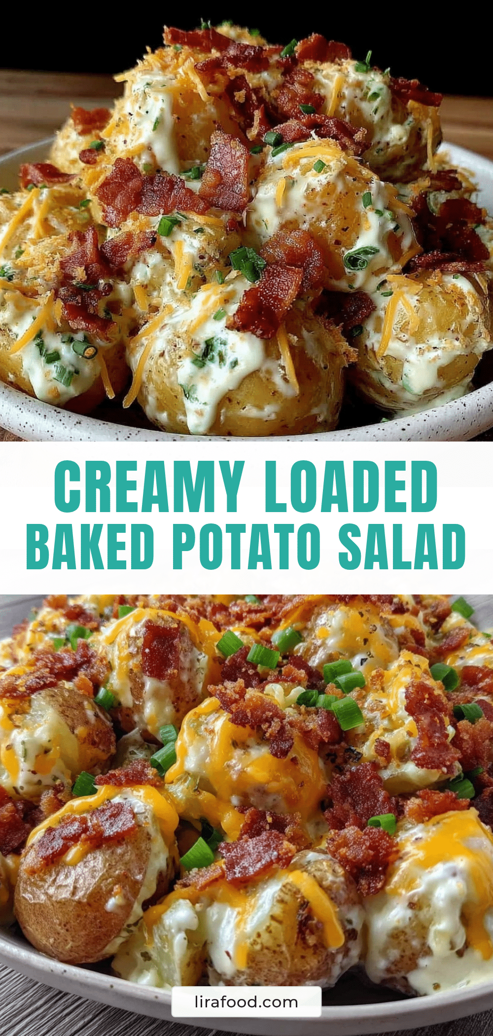 creamy loaded baked potato salad recipe