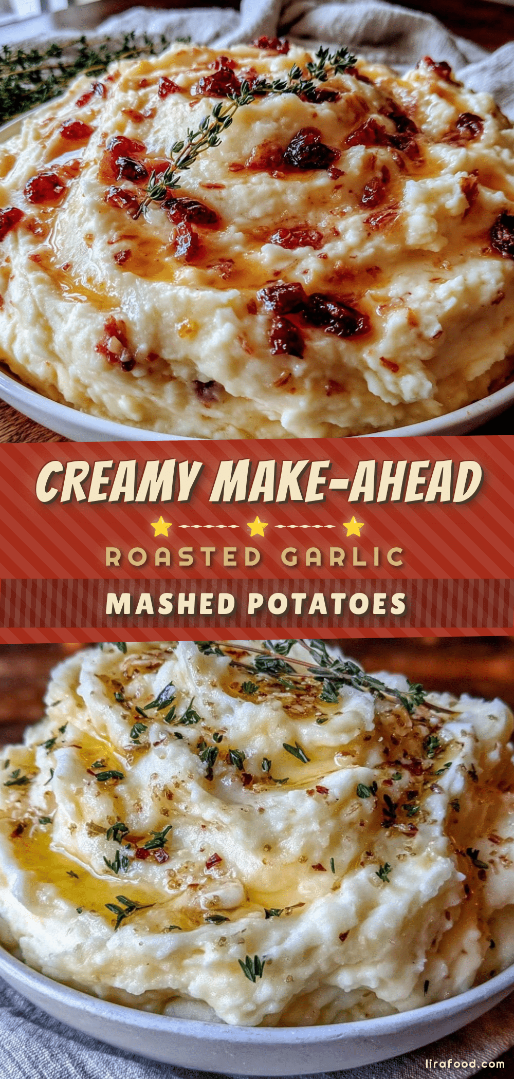 creamy make-ahead roasted garlic mashed potatoes recipe