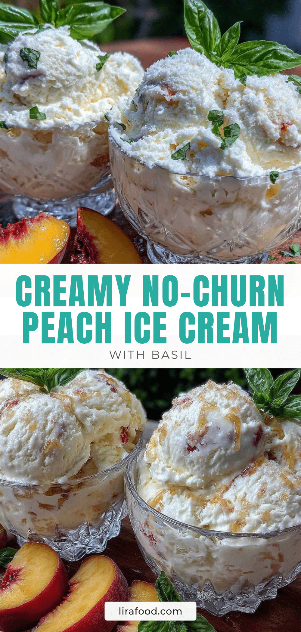 creamy no-churn peach ice cream recipe