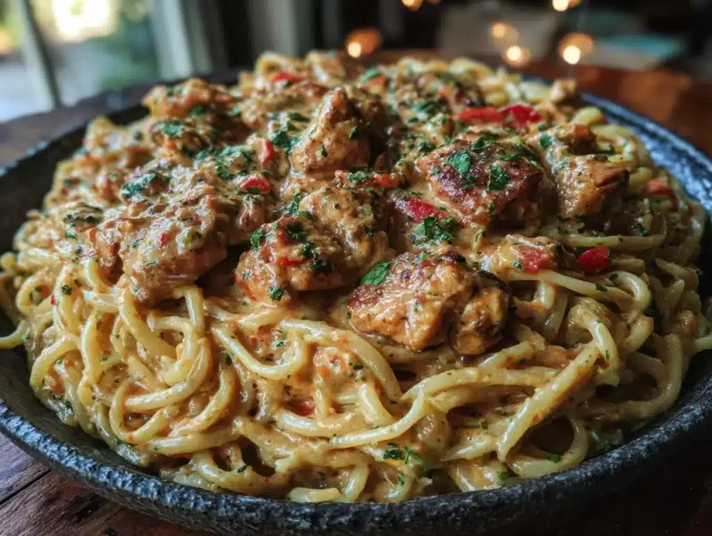 creamy one-pot cajun chicken pasta - featured image