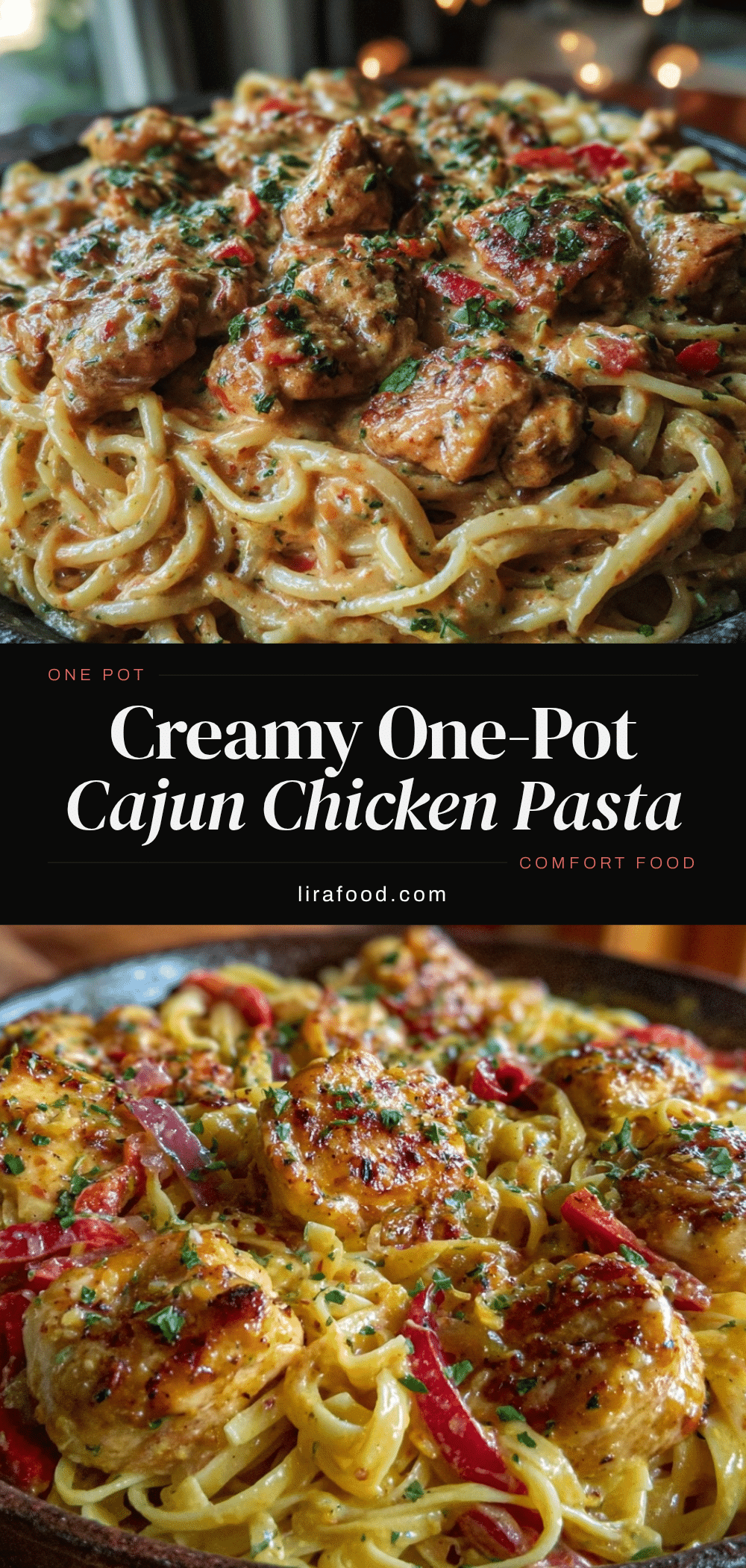 creamy one-pot cajun chicken pasta recipe