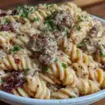 creamy one-pot ground beef pasta - featured image