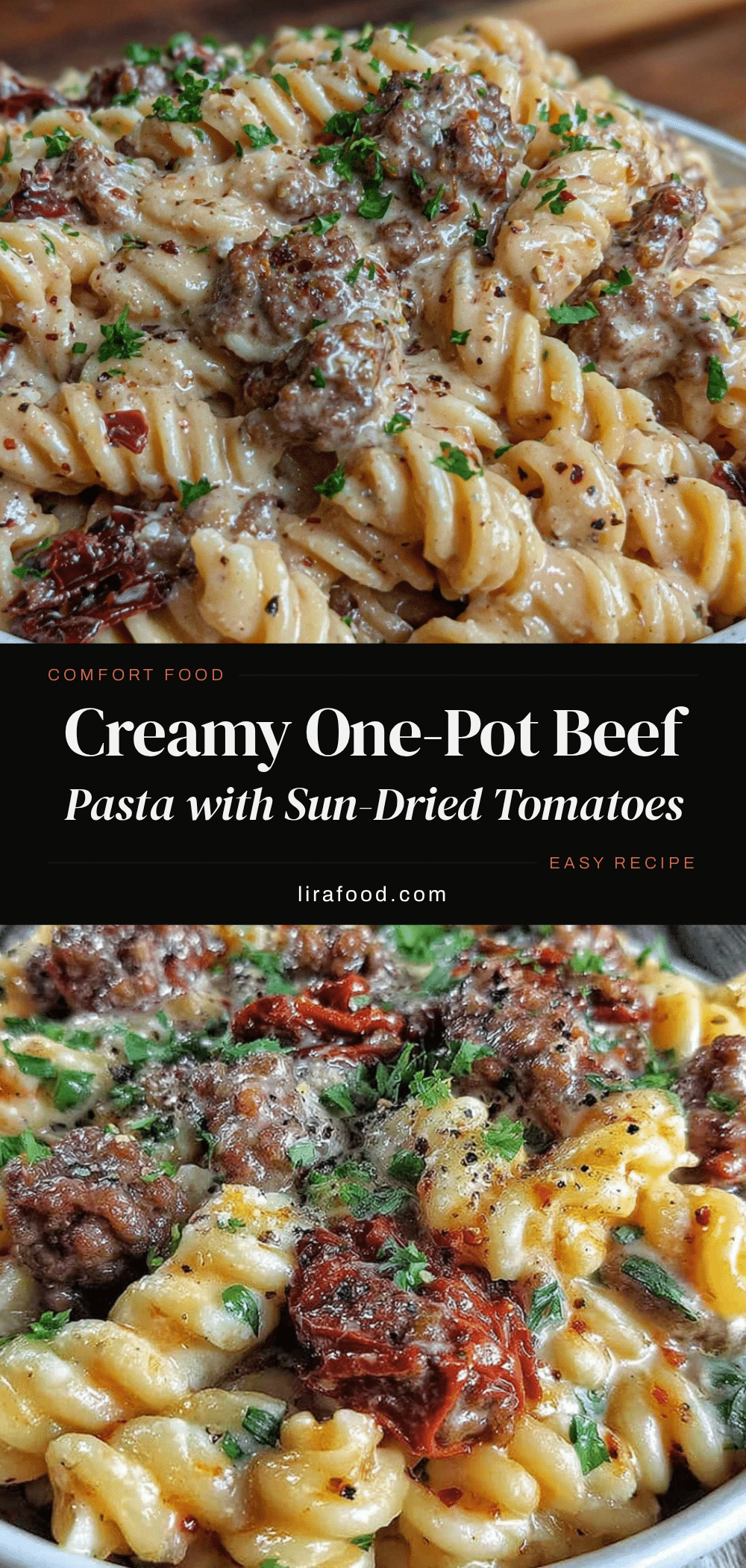 creamy one-pot ground beef pasta recipe