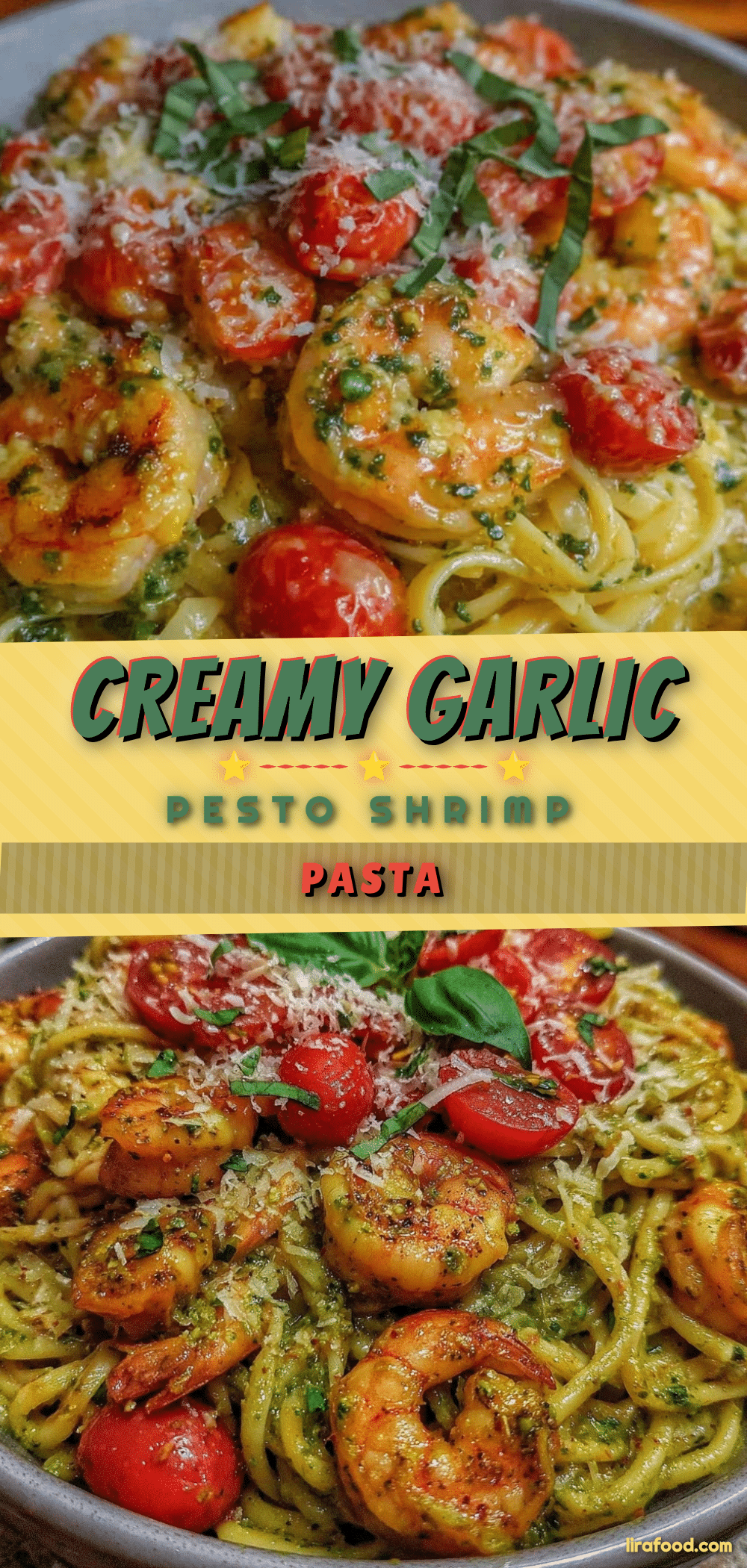 creamy pesto shrimp pasta recipe