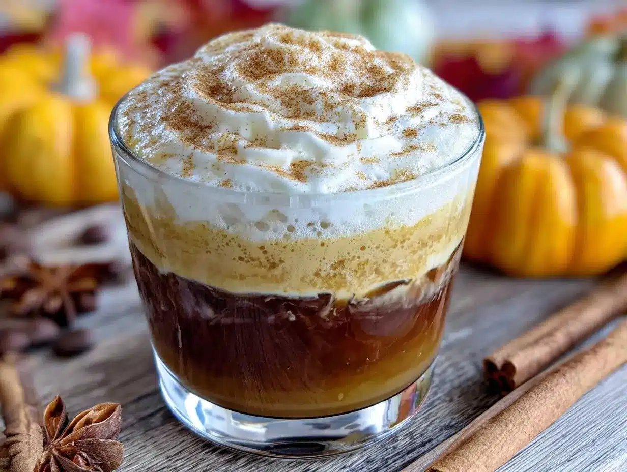 creamy pumpkin cream cold foam latte preparation steps