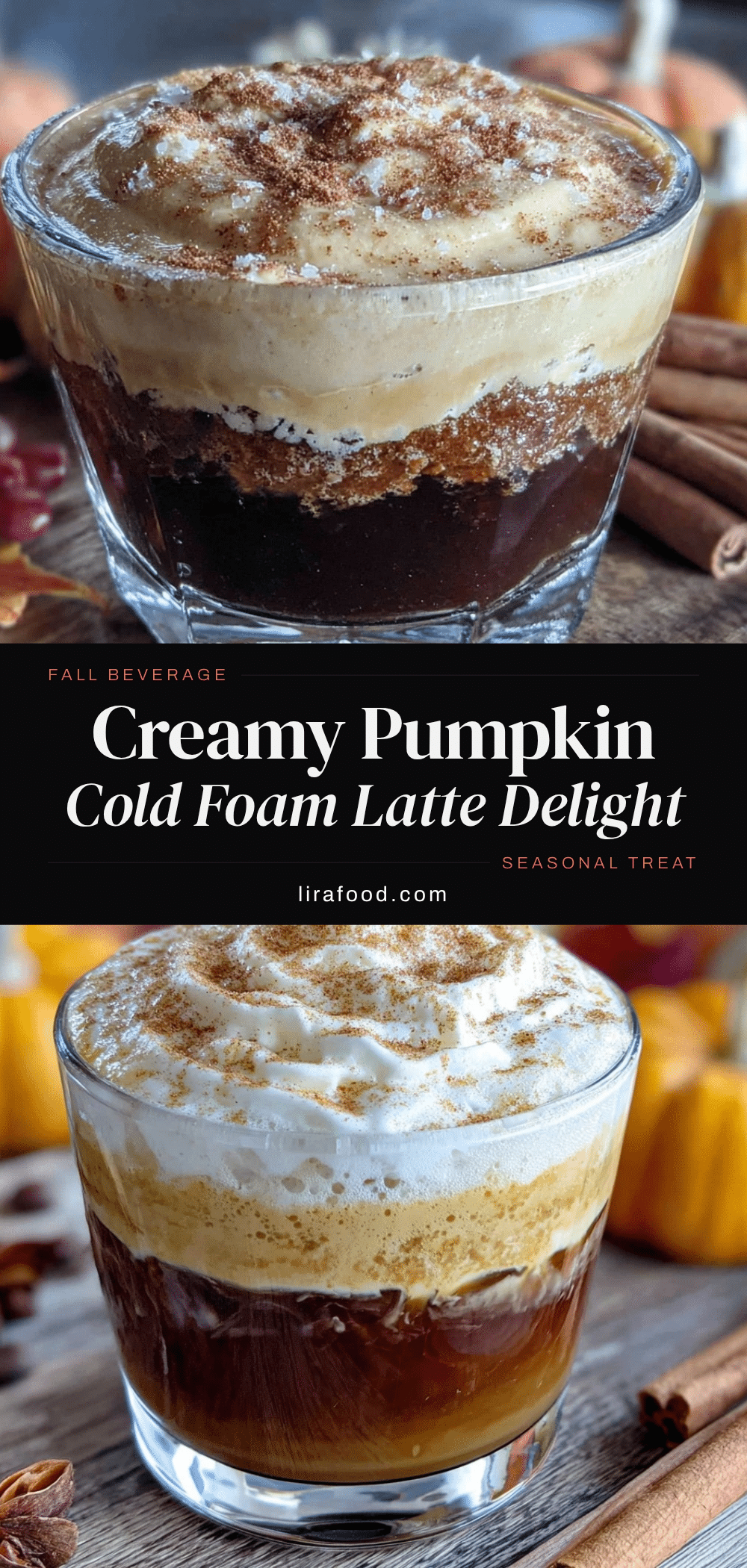 creamy pumpkin cream cold foam latte recipe