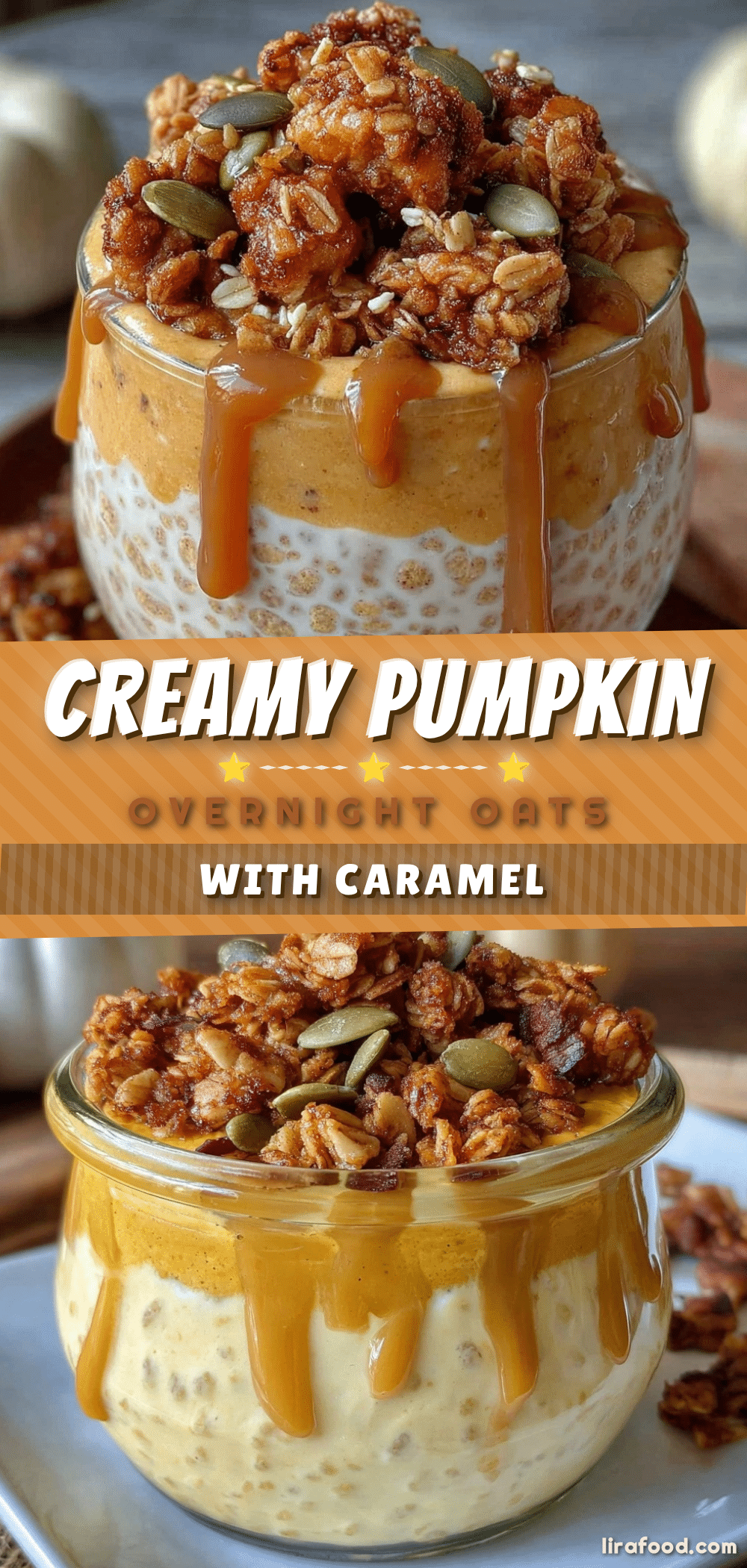 creamy pumpkin overnight oats recipe
