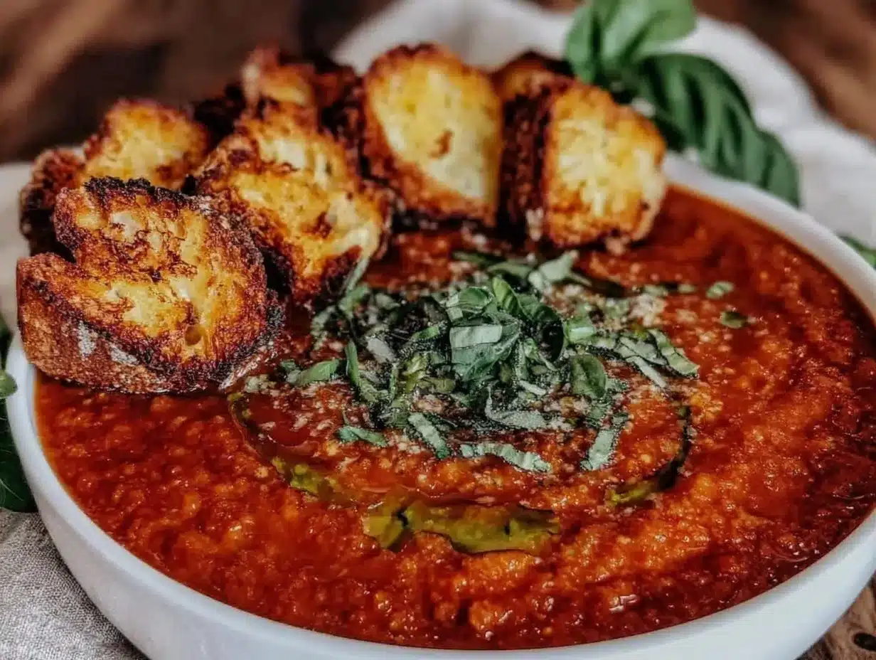 creamy roasted tomato basil bisque preparation steps