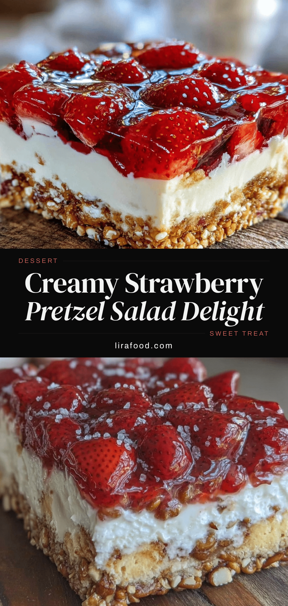 Creamy Strawberry Pretzel Salad Delight recipe