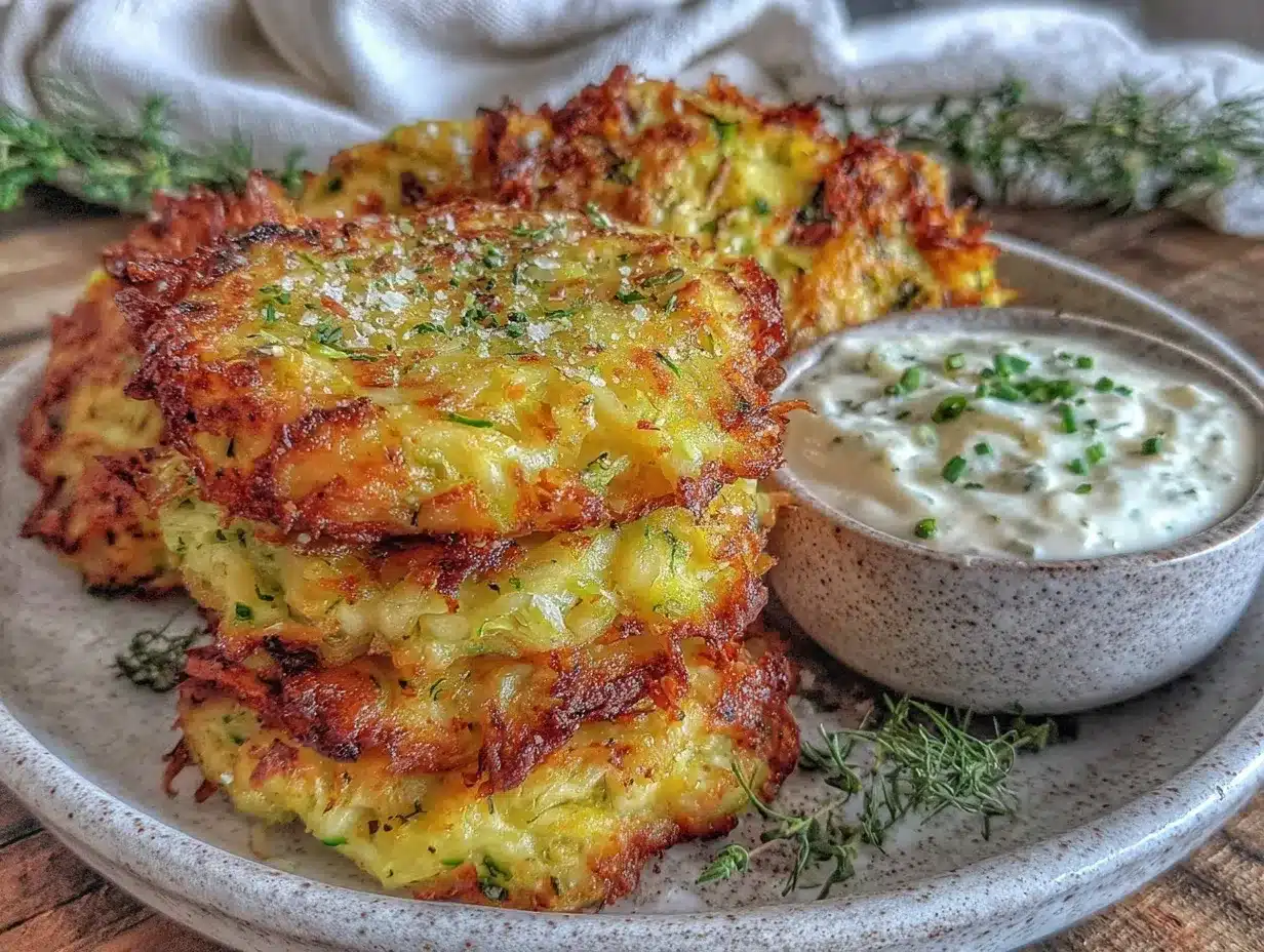 crispy parmesan zucchini fritters preparation steps