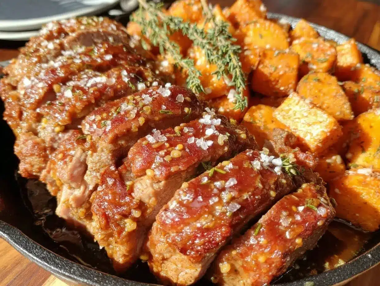 crispy skillet maple dijon pork tenderloin preparation steps