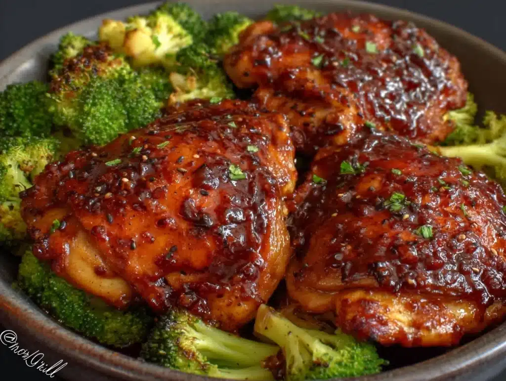 crockpot honey garlic chicken thighs - featured image