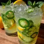 cucumber mint jalapeño lemonade - featured image