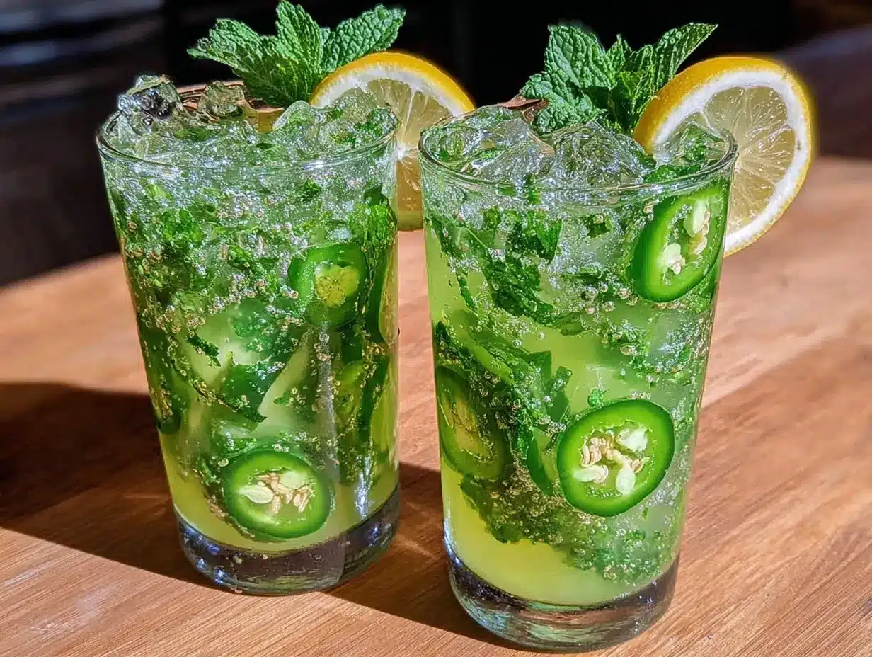 cucumber mint jalapeño lemonade preparation steps