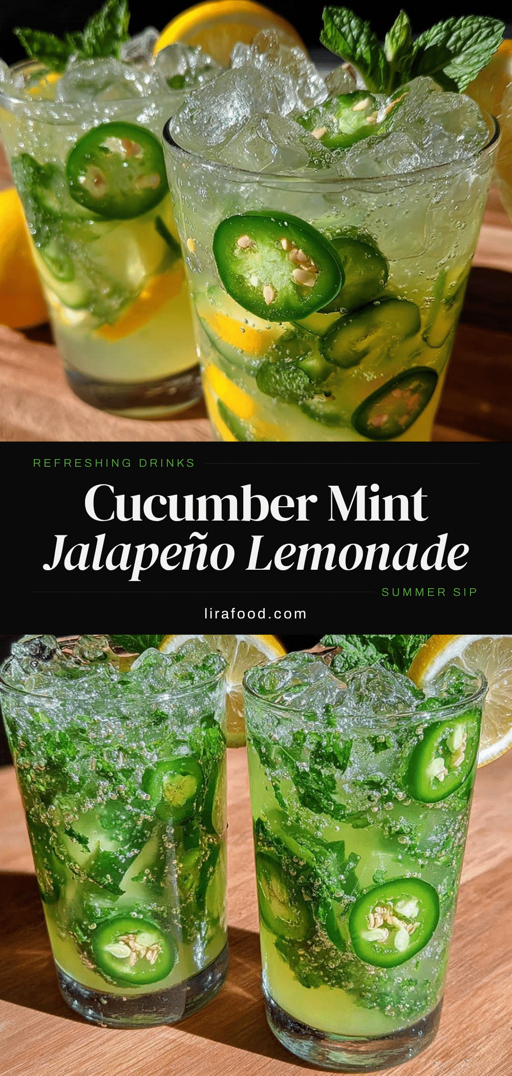 cucumber mint jalapeño lemonade recipe