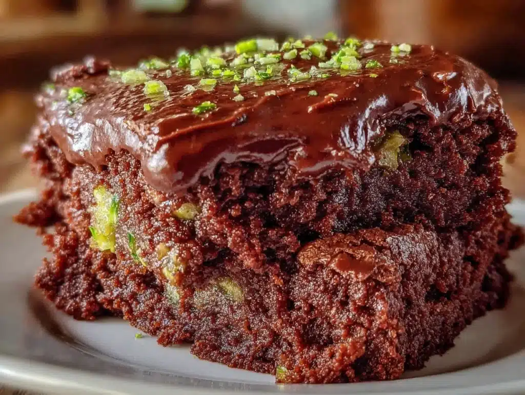 double chocolate zucchini brownies - featured image
