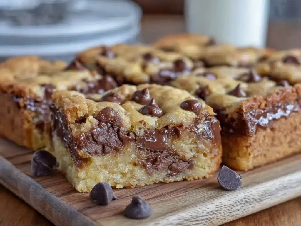 Easy Back to School Chocolate Chip Cookie Bars - featured image