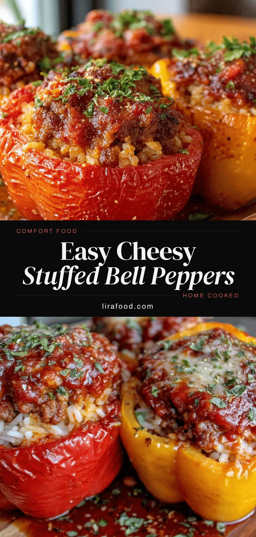 easy cheesy stuffed bell peppers recipe