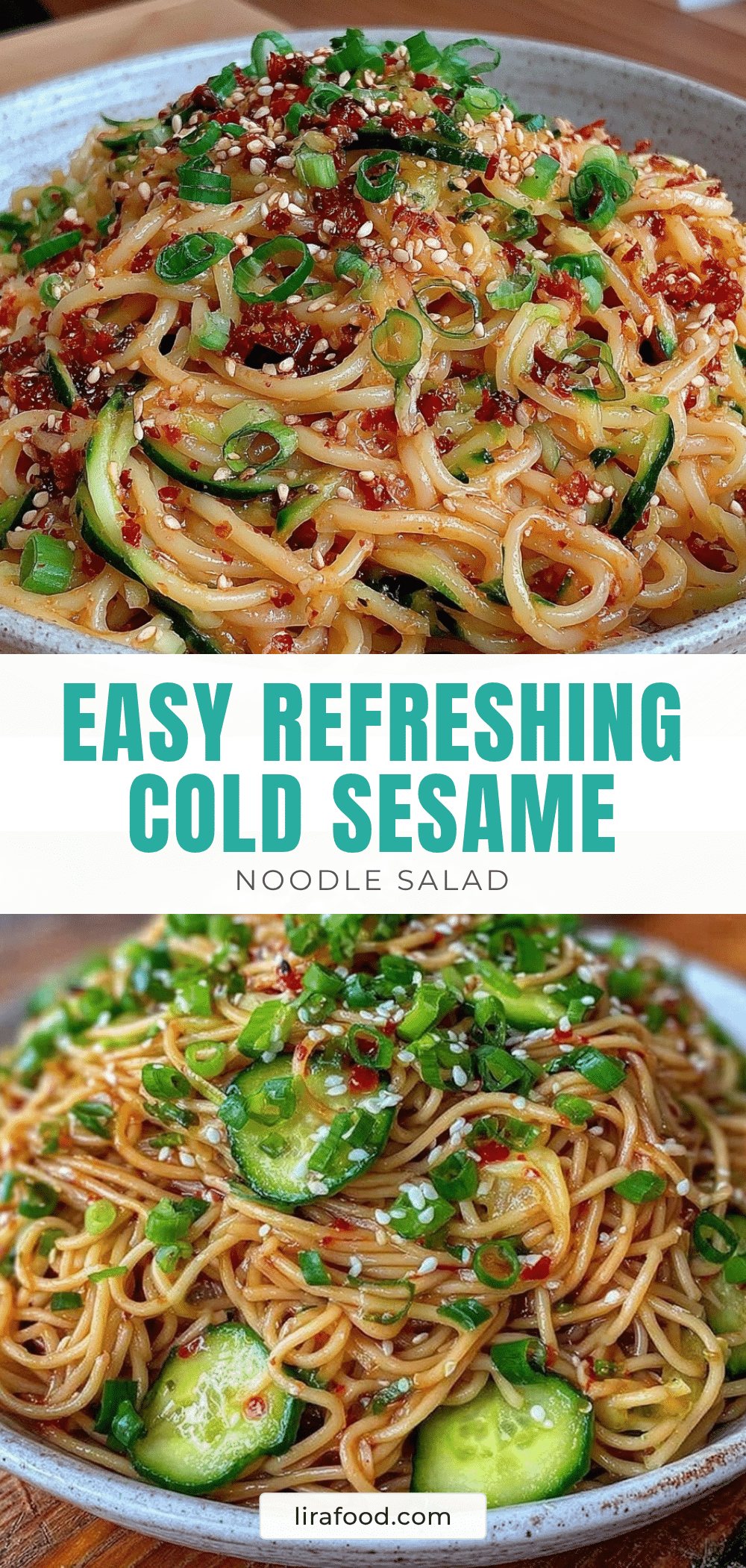 easy cold sesame noodle salad recipe