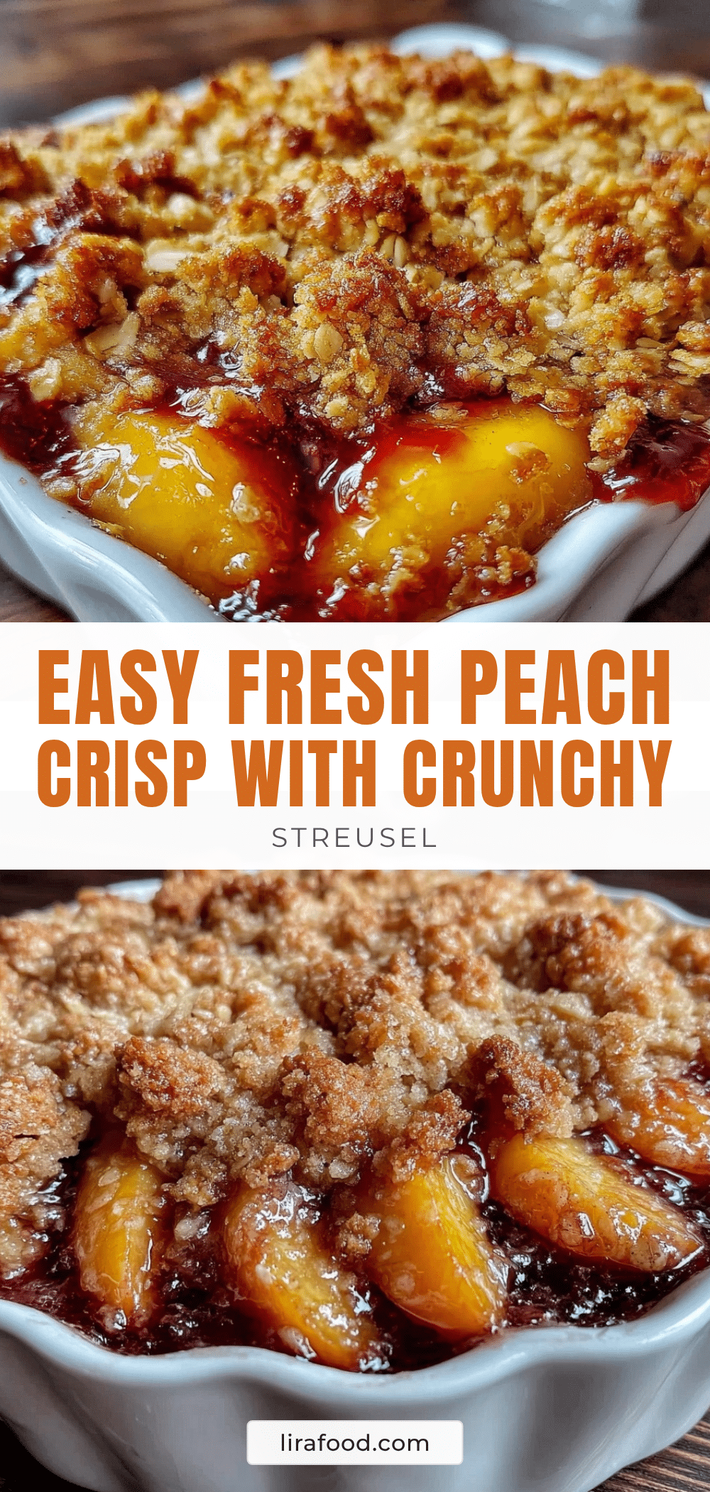 easy fresh peach crisp recipe