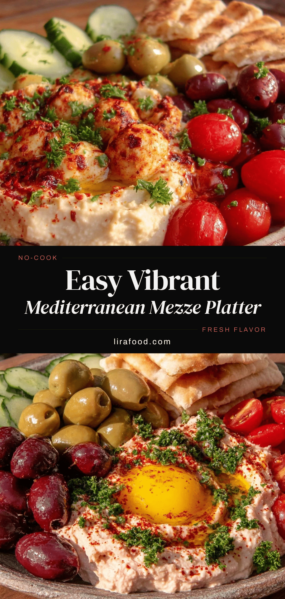 easy no-cook mediterranean mezze platter recipe