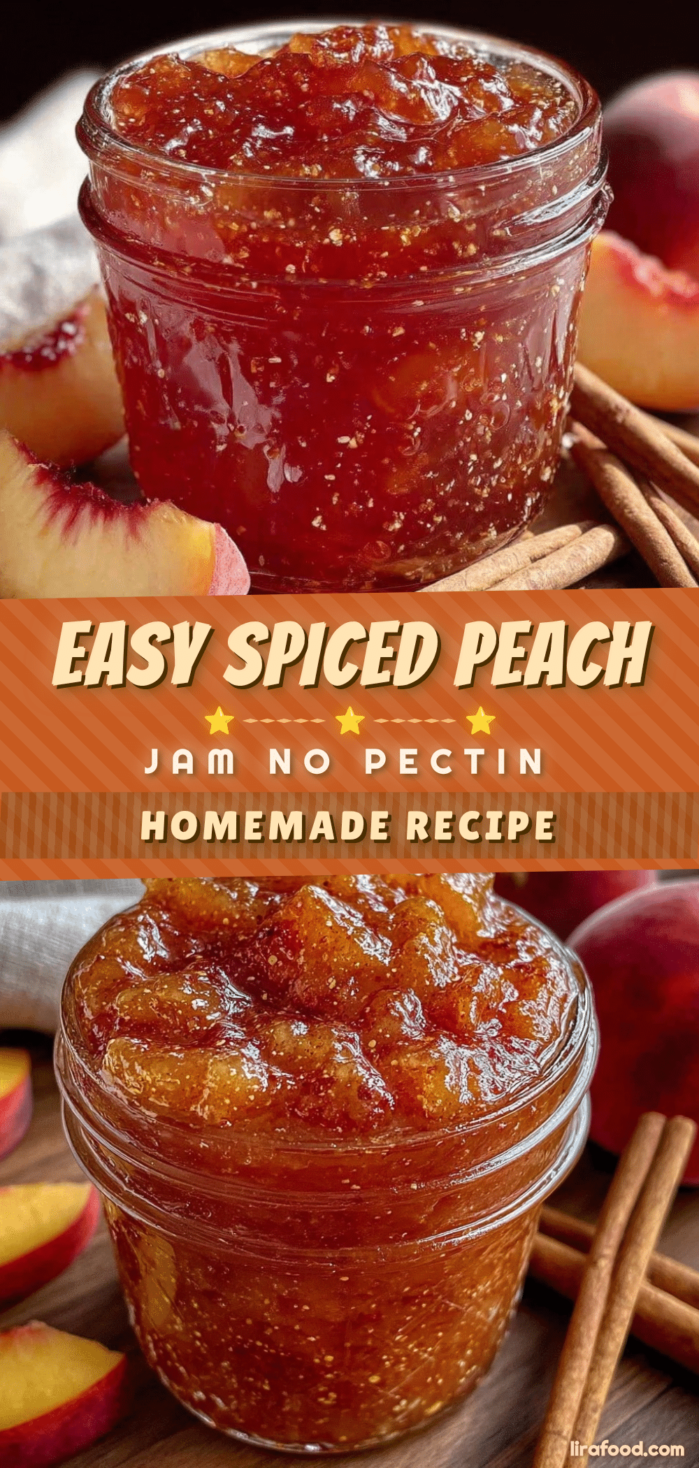 easy spiced peach jam recipe