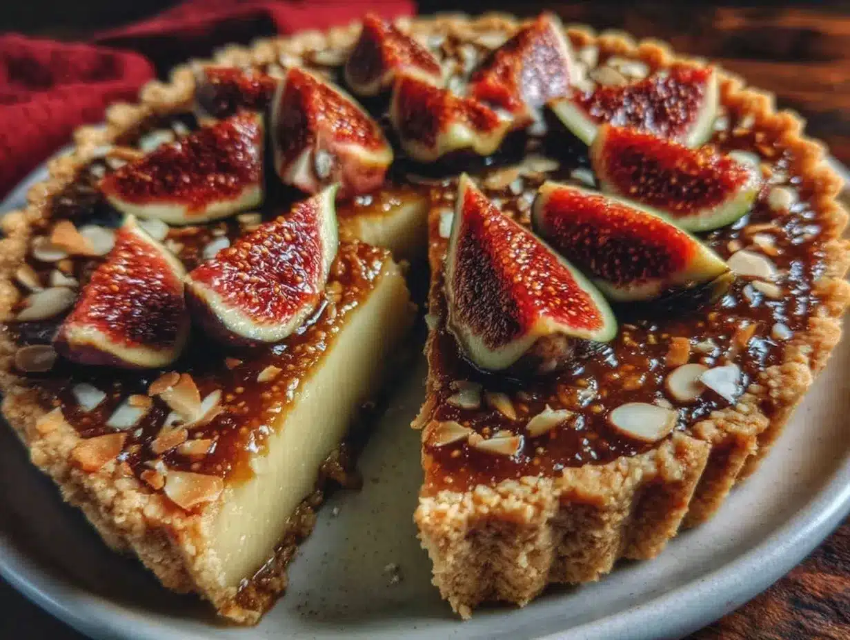 fig and almond tart preparation steps