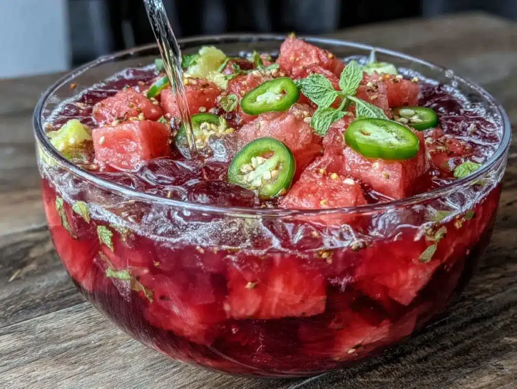 firecracker watermelon margarita punch bowl - featured image