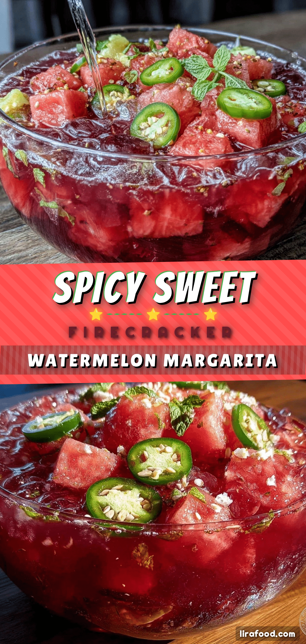 firecracker watermelon margarita punch bowl recipe