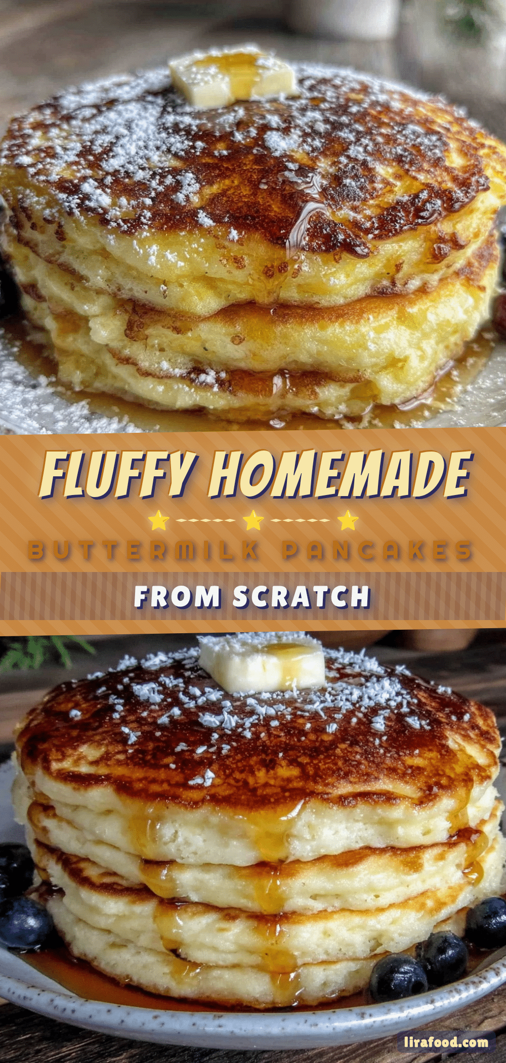 fluffy buttermilk pancakes recipe