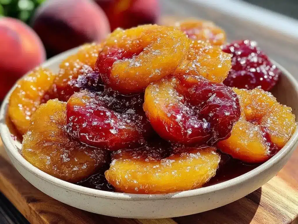 freeze fresh peaches without browning - featured image