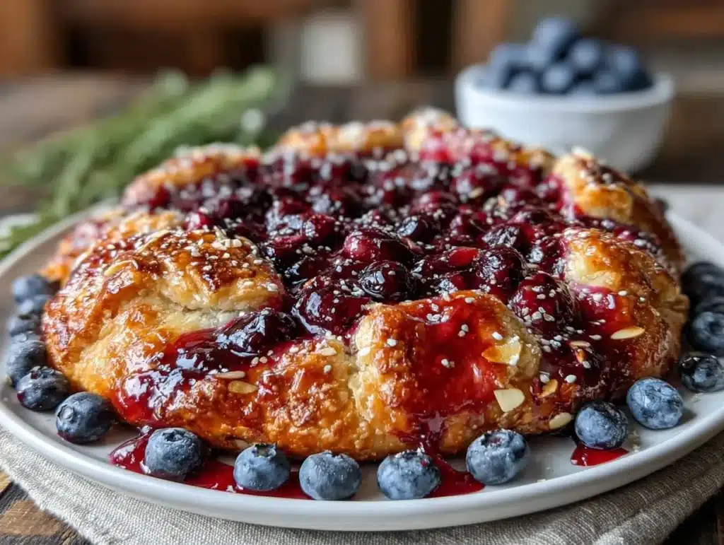fresh blueberry galette - featured image