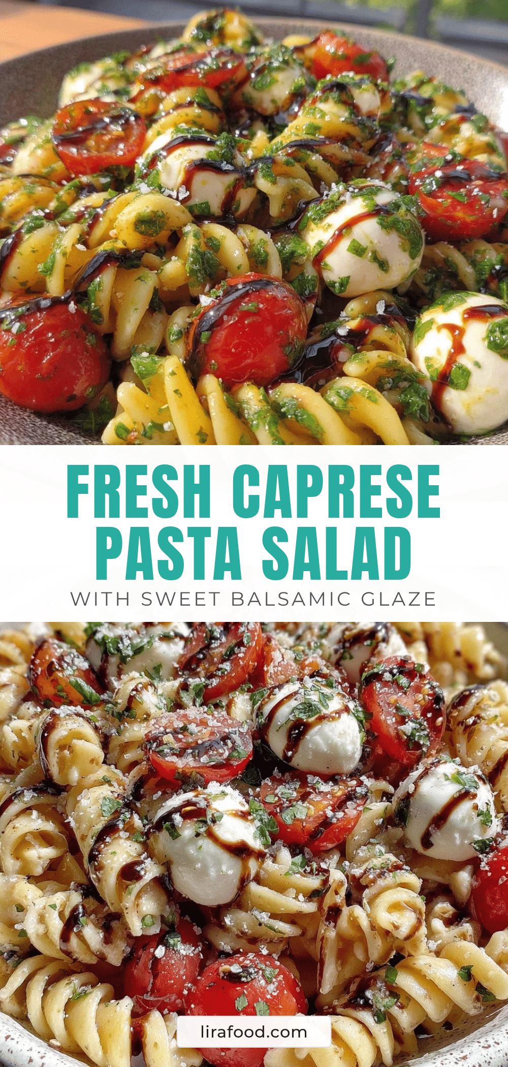 fresh Caprese pasta salad recipe