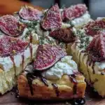 fresh fig and goat cheese flatbread - featured image