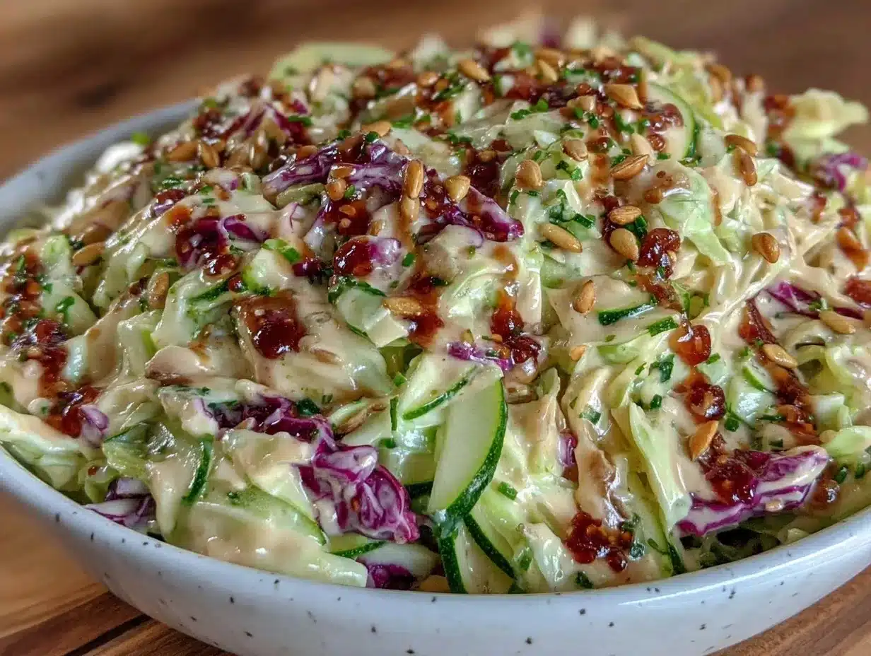 fresh honey mustard coleslaw preparation steps