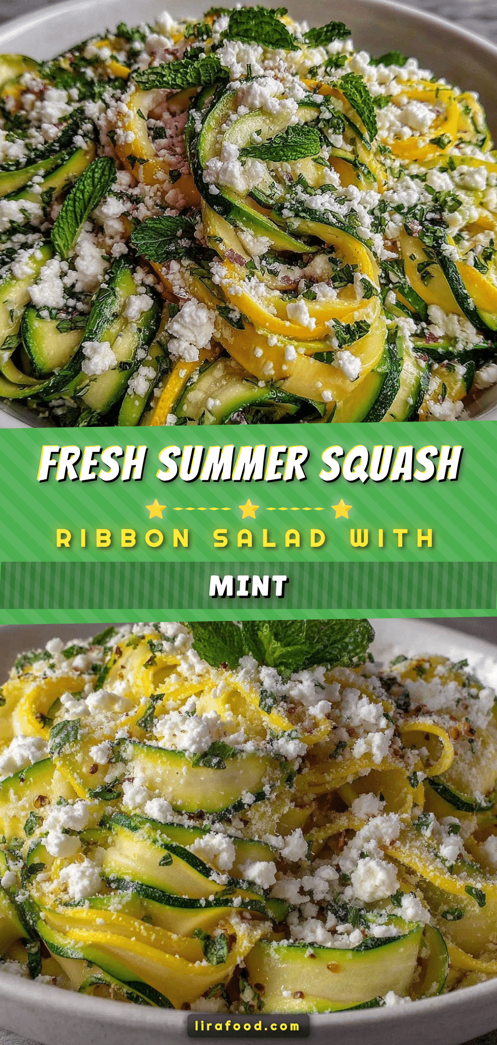 fresh summer squash ribbon salad recipe